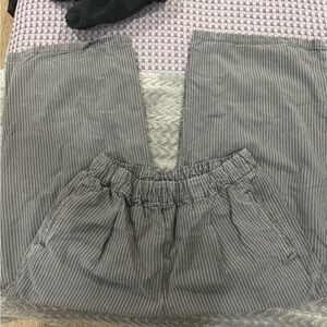 Aerie Charcoal Striped Pants